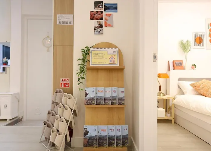Apartamento 침실 4개 8인 강남 15분 홍대25분 무료짐보관 2호선 공항버스 주택가 서울대학교 *